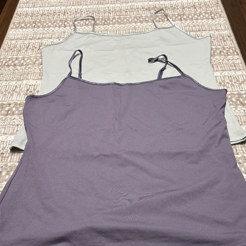 Ellen Tracy Lavender and Gray Spaghetti Strap Cami